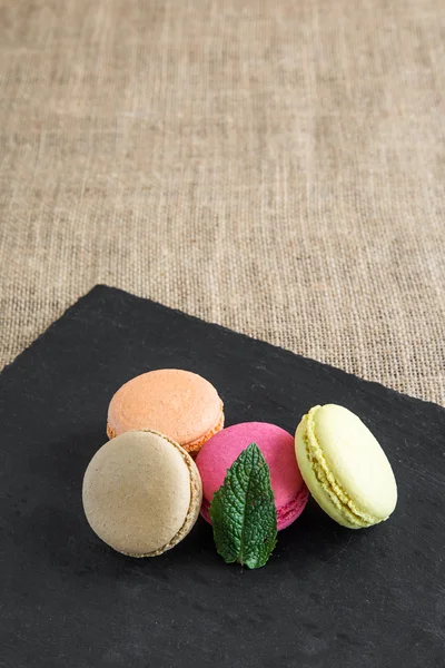 Traditional french colorful macarons — Stock Photo, Image