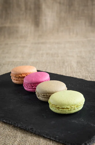 Traditional french colorful macarons — Stock Photo, Image