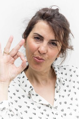 çekici orta yaşlı bir kadın