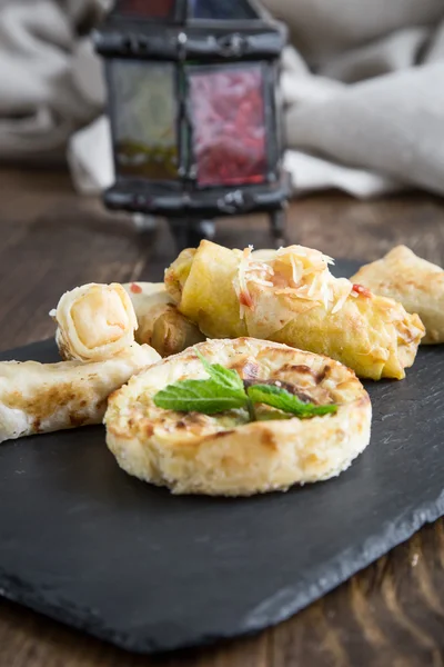 Comida típica marroquí y árabe — Foto de Stock