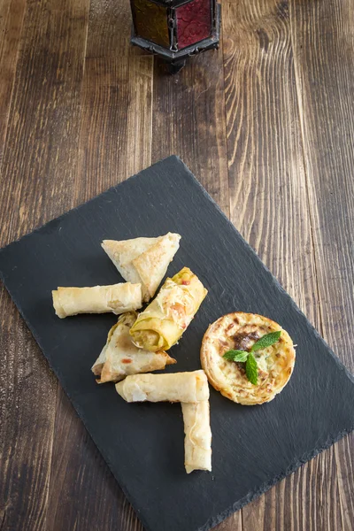 Comida típica marroquí y árabe — Foto de Stock