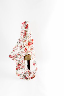 Çeşitli giysi ve aksesuarları kümesi üzerinde WHI izole kadın için