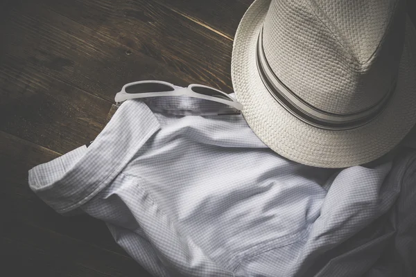 Conjunto de várias roupas e acessórios para homens — Fotografia de Stock