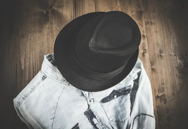 Conjunto de várias roupas e acessórios para homens — Fotografia de Stock