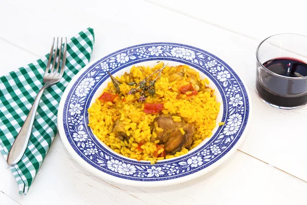 Tavuk ve sebze kase pilav