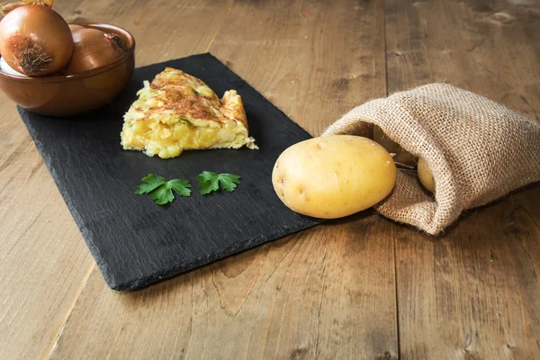 Tortilla de patata típica española — Foto de Stock