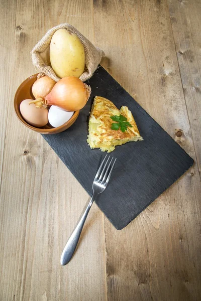 Typická španělská bramborová omeleta — Stock fotografie