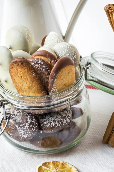 Assorted Cookies on wooden table — Stock Photo, Image