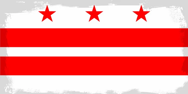 Washington DC City Flag — Stock Vector