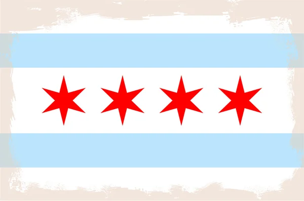 Chicago stad vlag — Stockvector