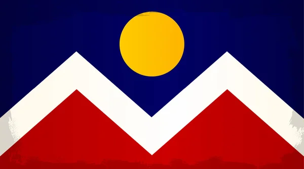 Bandeira da cidade de Denver — Vetor de Stock