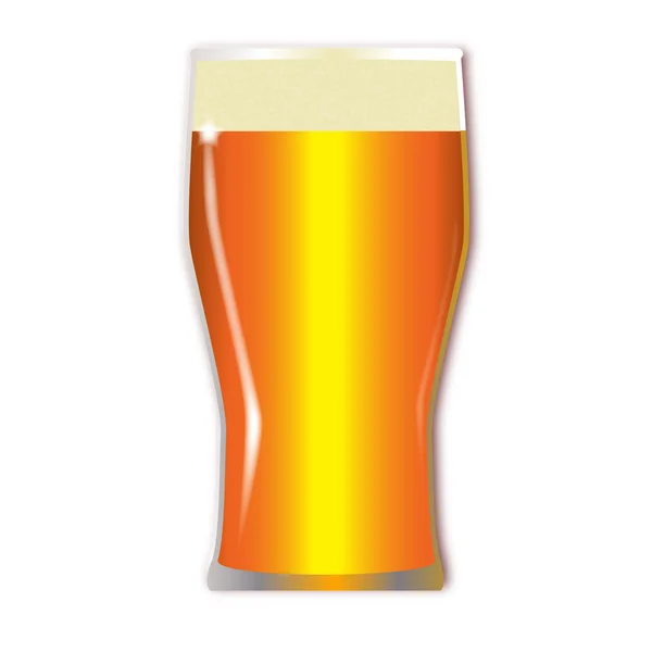 Pint Lager glas — Stock vektor