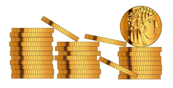 30 partes de ouro — Vetor de Stock