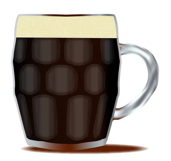 Pinta tradicional de cerveza — Vector de stock