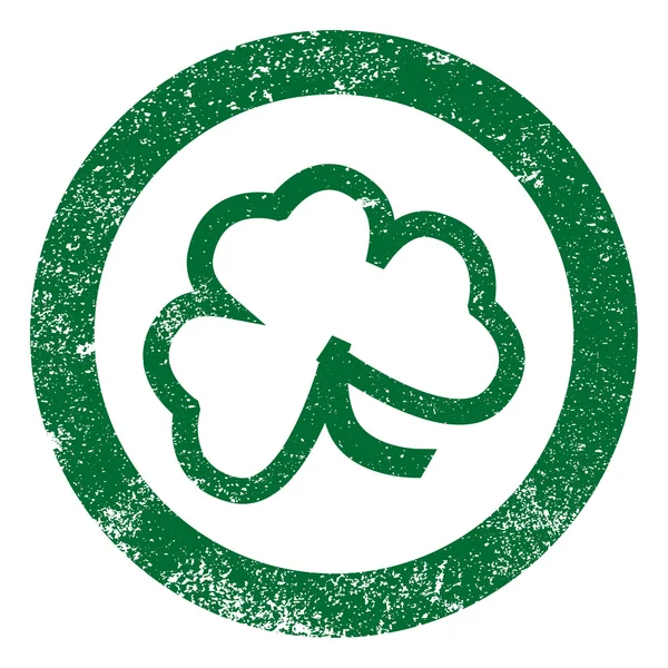 Shamrock Leaf Stamp — Stock Vector