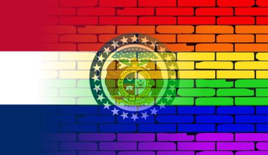 Gökkuşağı duvar Missouri