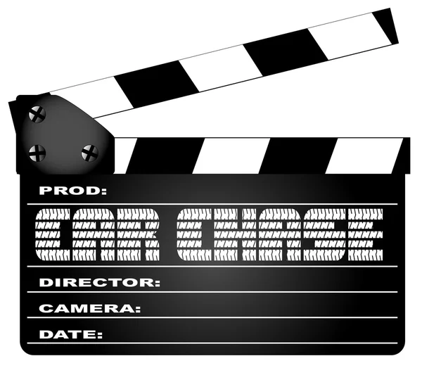 Voiture Chase Clapperboard — Image vectorielle