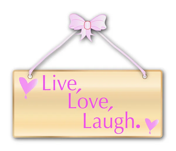 Live Love Laugh — Stock Vector