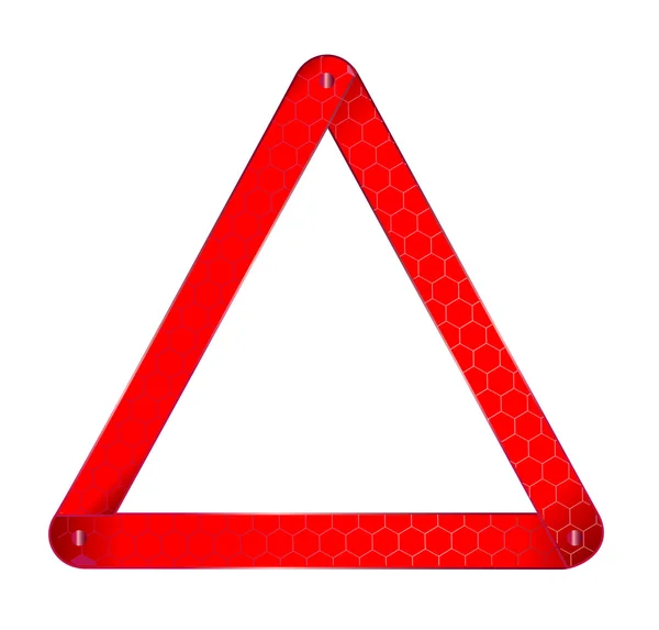 Triângulo de aviso do veículo — Vetor de Stock
