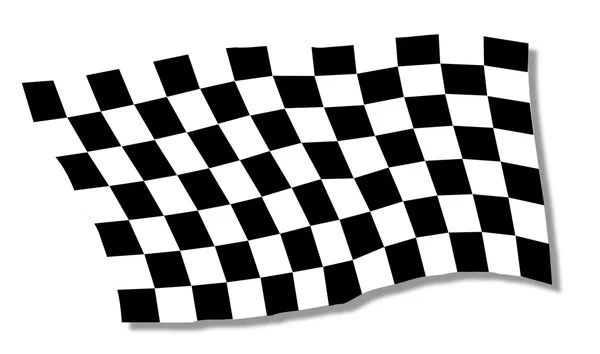 Chequered Flag Fluttering — Stock Vector