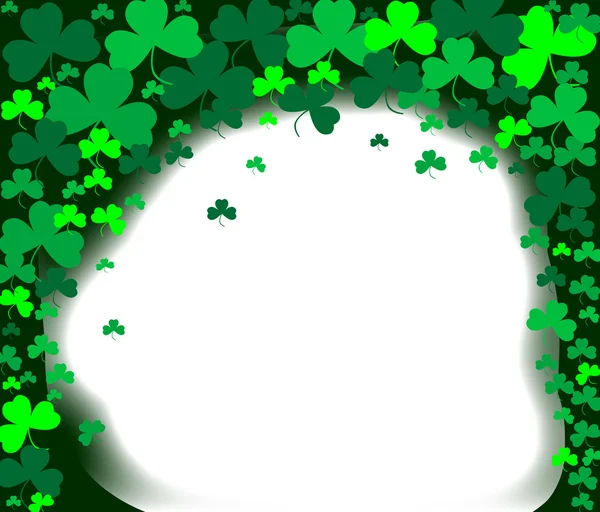 Shamrock klaver achtergrond — Stockvector