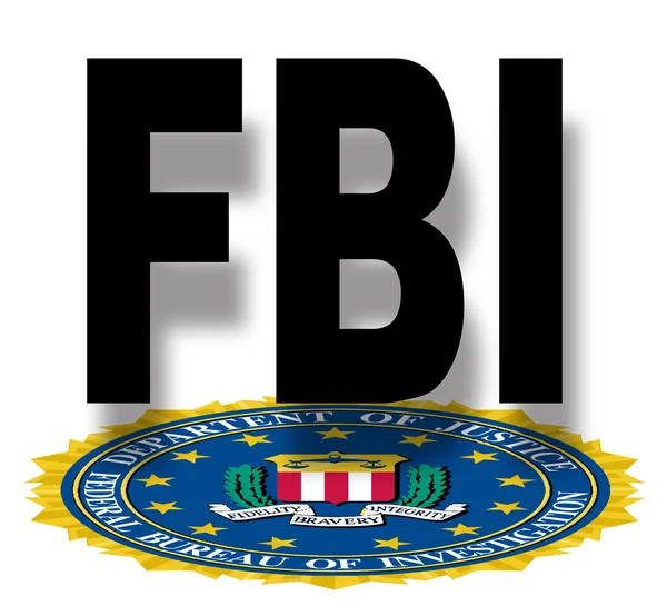 FBI pečeť s textem — Stockový vektor