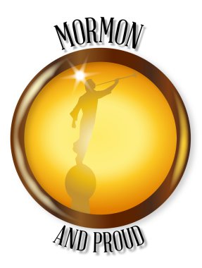 Mormon And Proud Button clipart
