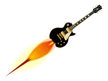 Roket ile katı Blues Gitar