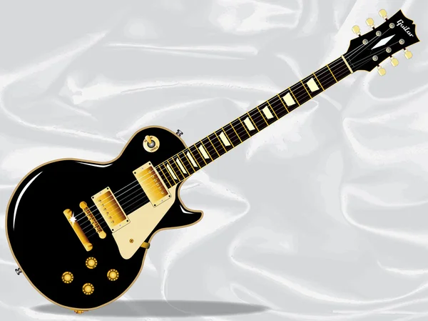 Guitare Blues en Soie — Image vectorielle