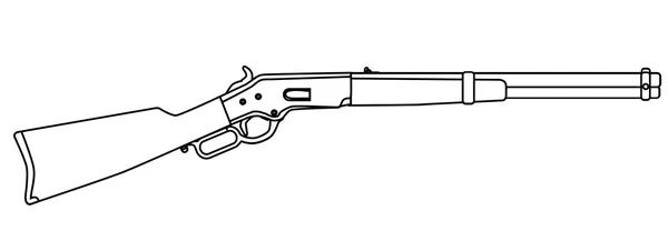 Fusil tradicional del Salvaje Oeste — Archivo Imágenes Vectoriales