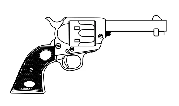 Pistola tradizionale Sei — Vettoriale Stock