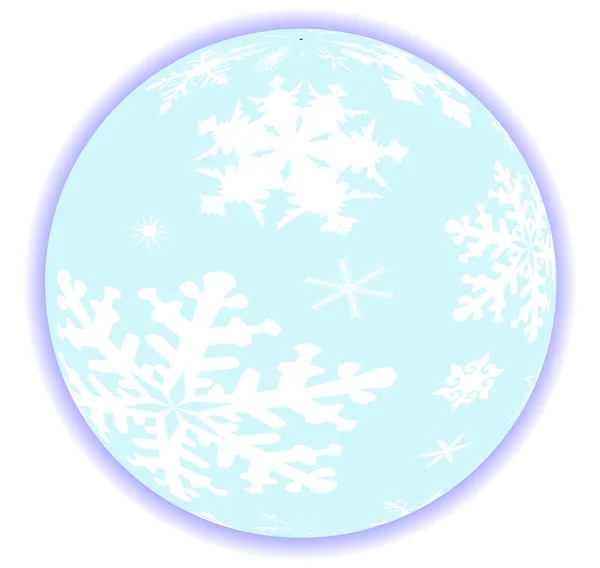 Globe de neige hiver — Image vectorielle