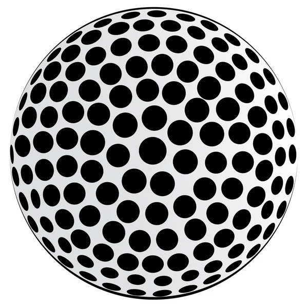 Sfondo nero macchiato palla — Vettoriale Stock