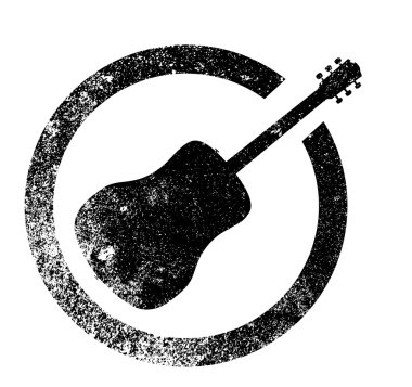 Akustik gitar mürekkep damgası