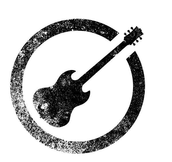 Pieczęć gitara — Wektor stockowy