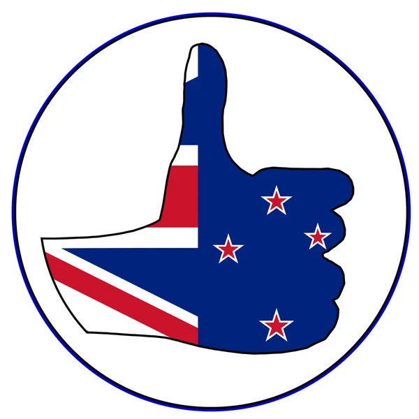 Thumbs Up New Zealand — Stock Vector