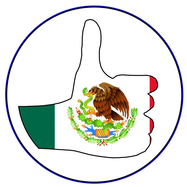 Thumbs Up Mexico — Stock Vector