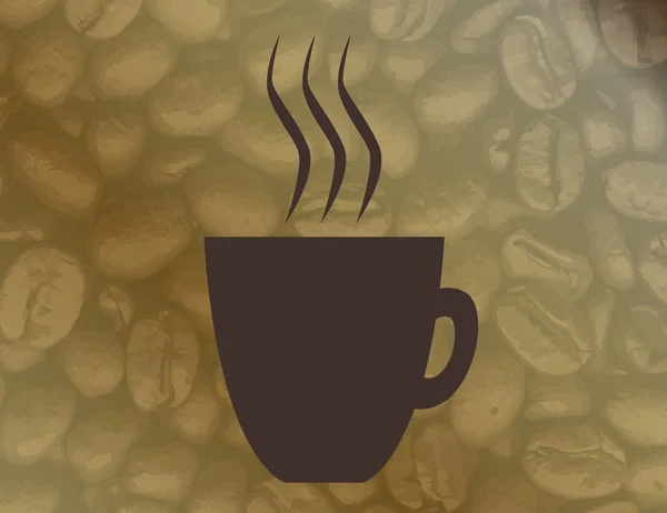 Fundo de café quente —  Vetores de Stock