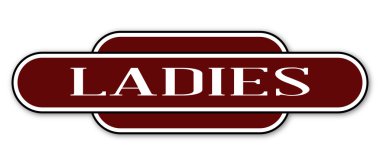 Bayanlar tuvalet istasyonu adı işareti