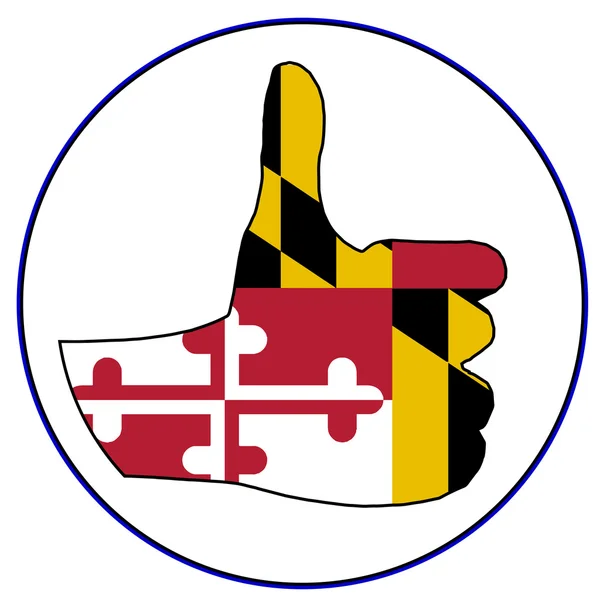Pulgares hacia arriba Maryland — Archivo Imágenes Vectoriales