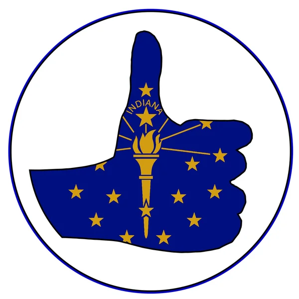 Thumbs Up Indiana — Image vectorielle