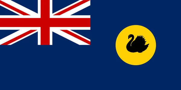 Westaustralische Flagge — Stockvektor