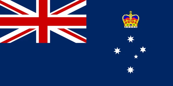 Victoria-Staatsflagge — Stockvektor
