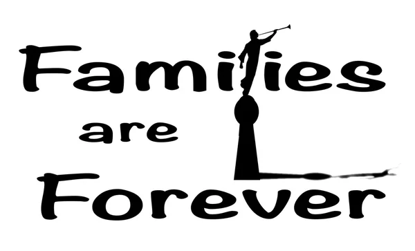 Perheet ovat ikuisia — vektorikuva
