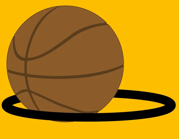Basketbal v Hoop — Stockový vektor