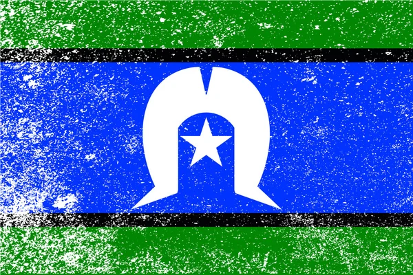 Torres-szigetek Grunge zászlaja — Stock Vector