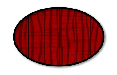 Kırmızı ahşap Oval arka plan