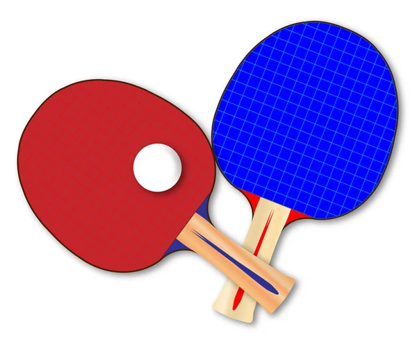 Pair Of Table Tennis Bats — Stock Vector