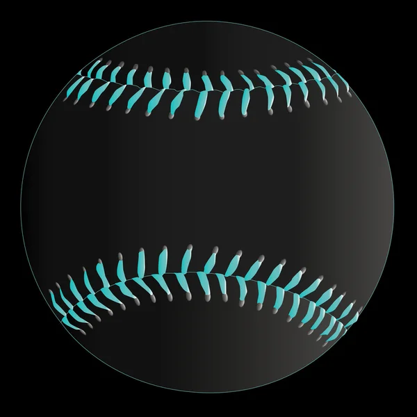 Un baseball invertito — Vettoriale Stock