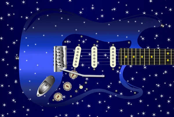 Guitarra Star Background —  Vetores de Stock